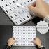 Pegboard Combination Kit, Wall Mounted Storage Set with 4 Pegboards & 14 Accessories, White Peg Boards Organizer
