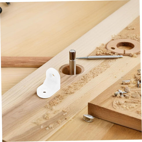 20 40 DOITOOL Furniture Reinforcement Kit of Plastic Brackets for Cabinet Shelf Desk and Corner Support Furniture