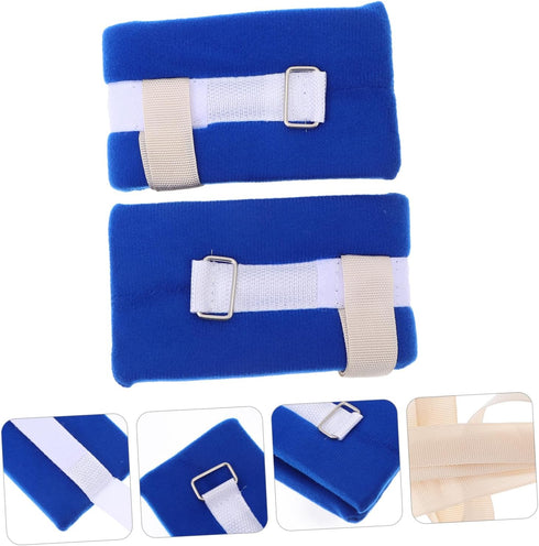 2pcs minkissy Elderly Patient Strap for Medical Grade Wrist and Ankle Holders for Hospital Use Easy Installation