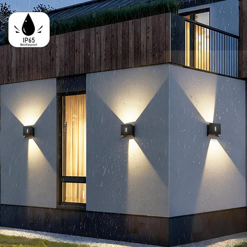 G9 1-Pack, Bulb Modern Wall Sconces Outdoor Waterproof Up and Down Adjustable Wall Light Fixtures Replaceable Black