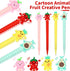 Chinco 24 Pieces Mechanical Pencil Cute Mechanical Pencils with Fruit Erasers and Pencil Refills Pastel Mechanical Pencils Colorful Pencil with Fun Toppers for Girls Kids Students School (0.5 mm) by Chinco