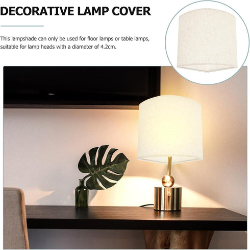 UPKOCH Linen Lampshade for Table and Floor Lamps Versatile Desk Lamp Cover Replacement Decorative Light Shade