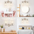 Apenath 2-Light Wall Sconce Light Fixtures, Brushed Nickel Finish Wall Light with Clear Glass Shade, Modern Vanity