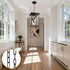 6 2 66 LOUSACE Feet Industrial Black Light Fixture Chain, Adjustable Metal Pendant Chandelier Hanging Chain Extension