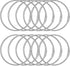 Pawfly Loose Leaf Binder Rings 2 Inch Smooth Steel Book Rings for Index Cards, Flash Cards, Memos, 12 Pack