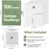 SKYDUE 100 Envelopes Money Saving Challenge Binder, Savings Challenges Book with Cash Envelopes, Budget Binder with Double Side Laminated Tracker, Easy and Fun Way to Save $5050, 10000 by SKYDUE