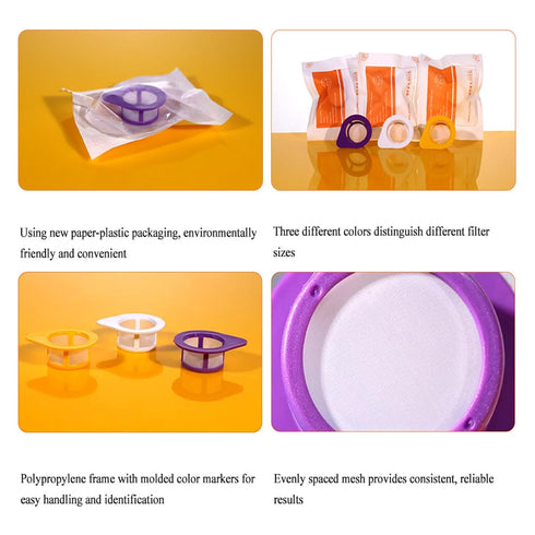 Dranvosk Stones,3PCS(Purple) Kidney Stone Strainer Plastic Urine Collector Urine Strainer for Kidney