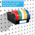 Pegboard Bins with Hooks and Labels - 10 Packs for Organizing Accessories, Black
