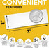 Dry Erase Magnetic Labels, 60 pcs 1x3, Reusable Sticky Notes for Refrigerator & Whiteboard