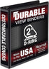 Samsill Durable 2 Inch Binder, D Ring, Customizable Clear View Cover, Black, Holds 475 Pages
