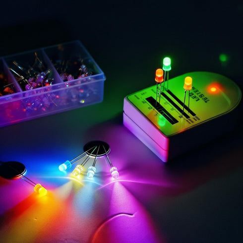 ElectricWise 10 500 5mm Pack Bulb Colors Pcs LED Lights Emitting Diodes Assored Kit - Variety Color Emitting Diodes LED