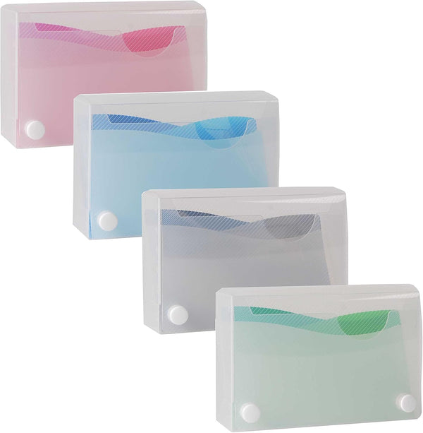 Filexec Products Wave Index Card Case - 3"x 5", Pack of 4 (50484-2028)