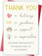Cheeklee Thank You Card for Teacher Mentor Coach, Appreciation Greeting for Guidance, Support,