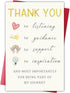 Cheeklee Thank You Card for Teacher Mentor Coach, Appreciation Greeting for Guidance, Support,