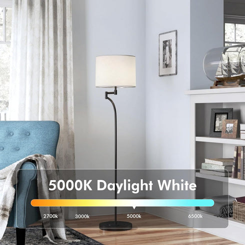 GU24 LED Light Bulb, A19 Shape, 9W (60W Equivalent), 5000K Daylight, 800 Lumens, Dimmable, 8-Pack