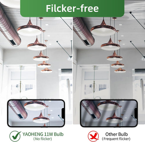 A19 LED Light Bulb, 4-Pack, 75W Equivalent, 11W 4000K Neutral White, 1100 Lumens, Non-Dimmable