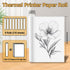 8 8.5 11 A285M/ PD-A4/ M08F- Rolls Thermal Paper x White for Thermal Printer, Rolls for Letter Portable Printers