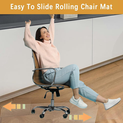 MAXTBEE 30"x48" Office Chair Mat for Hardwood Floor, Floor Mat for Carpet Rolling Chair for Low Pile Carpet Heavy Duty