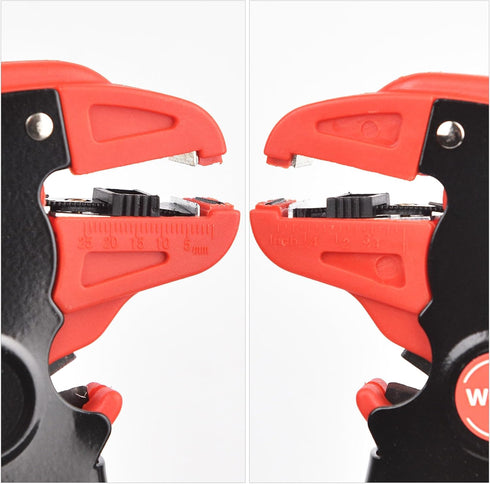WGGE Automatic Wire Stripper and Cutter, 2 IN 1 Tool for 10-24 AWG Electrical Cable Stripping, Eagle Nose Pliers