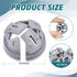 50 Pcs 3/8 In. - 1/2 In. Non Metallic Button Push-in Bulk Connector Gray NM Cable Connector Electrical Conduit Fittings Fits for 1/2 Inch Knockouts