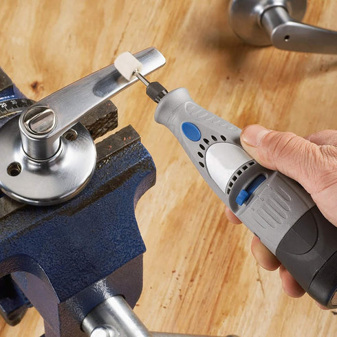 AUSTOR 24 Pieces Wool Felt Mounted Mandrel Set with 2 Shaped and 6 Sizes Polishing Buffing Wheel Bits for Dremel Rotary