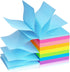 Pop Up Sticky Notes, 3x3 Self-Stick Notes, 8 Bright Multi Colors, 8 Pads, 80 Sheets/Pad