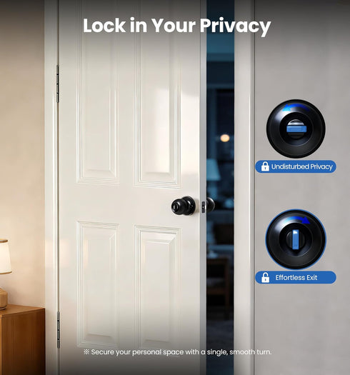 Set 3-Pack, Veise Keys Alike Door Knob Bedroom Door Lock with Keys, Heavy-Duty Rust-Proof Construction, Door Handle