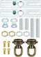 LUMLLSAJI 4" Universal Light Fixture Cross Bar Kit, 2 Set 1/4 IP Center