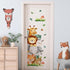 Yovkky Jungle Animals Wall Decals Stickers, Safari Giraffe Lion Elephant Fox Bunny Squirrel Bird Toddler Baby Nursery