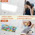 6 60 4 2 Wiooffen Pcs Fluorescent Light Covers with Magnets Decorative for Classroom Ceiling Light x Feet Magnetic