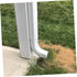 OSALADI 6 Pcs Gutter Cleaner - Drain Nozzle Sleeve, Gutter Brush, Downspout Guard, End Caps, White Metal Rubber