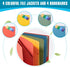 Blue Lake ECOLIFE 1 Inch 3 Ring Binder with Dividers and Pockets, Plastic-Free Binder Organizer for Students and Office