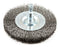 Forney 72736 Wire Wheel Brush, Fine Crimped, 1/4-Inch Hex Shank, 3-Inch-by-.008-Inch