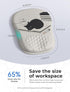 ORIENWEEDA 65% Ergonomic Mouse Pad with Cute Black Cat Design, for Carpal Tunnel Pain Relief, Usable Mouse Area, Memory