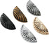 COOLHOOD 6Pcs Drawer Pulls Zincs Alloy Dressers Knob Cupboard Handle Modern Furniture Handle Shell Shape Bedside