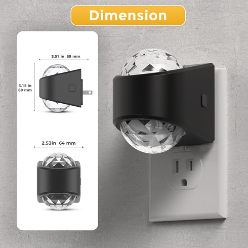 Sensor,3000K L LOHAS LED Night Light,Night Lights Plug into wall, Projector Night Light with Dusk to Dawn Soft White