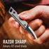 KeyUnity KK06 Mini EDC Pocket Knife, Small Titanium Folding Knife with Keychain Hole