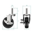 Caster Wheels 3 inch Locking Stem Casters, 3/8" -16 x 1-1/2" Threaded Stem Casters Swivel Set of 4 Heavy Duty Black