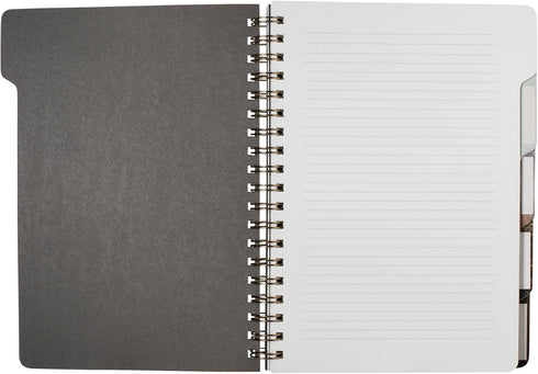 Fringe Studio Large Tab Notebook, Naturalist Notes, 5 Subject with Die-Cut Dividers, 7.25" x 10", 180 Lined Pages