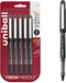 Uni-Ball 1734927 Vision Needle Rollerball Pens, Micro Point 0.5Mm, 5 Count, Black