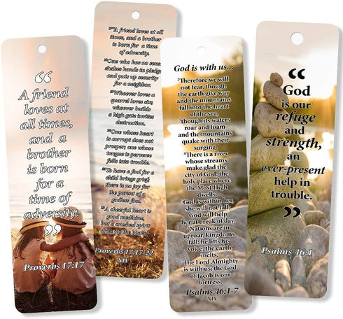 Christian Bookmarks with Popular Bible Verses - 30-Pack Stocking Stuffers for Adults, Teens, Kids, Men, Women, Boys &