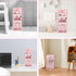 Rempry Mini Plastic Organizer with 7 Clear Drawers, Small Storage Drawers Containers for Desk, Counters, Cabinets, Pink