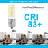 E17 Intermediate LED 3.5W Fridge Light Bulb Replacement, 480LM Daylight White 5000K, Compatible with Kenmore, Pack of 2
