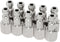 Automotive T-Style Air Plug, 1/4" NPT Female Pneumatic Plugs, Air Compressor Accessories (20-PACK)