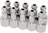 Automotive T-Style Air Plug, 1/4" NPT Female Pneumatic Plugs, Air Compressor Accessories (20-PACK)