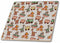 3dRose Toy Giraffes, Trains, Boats and Teddy Bears Pattern 8 Inch Ceramic