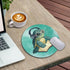 Cute Sea Turtle Mouse Pad, Round Mousepad for Desk, Funny Small Mouse Pads for Wireless Mouse Gaming Work Laptop, Mini