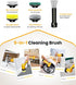 5000mAh Q4, 5 qimedo Battery Electric Spin Scrubber Handheld Scrubber for Cleaning with Display, Power Dish Scrubber