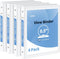 SUNEE 3 Ring Binder, 1/2 Inch, Clear View Binder, PVC-Free, Fits 8.5x11 Inches (4 Pack), White