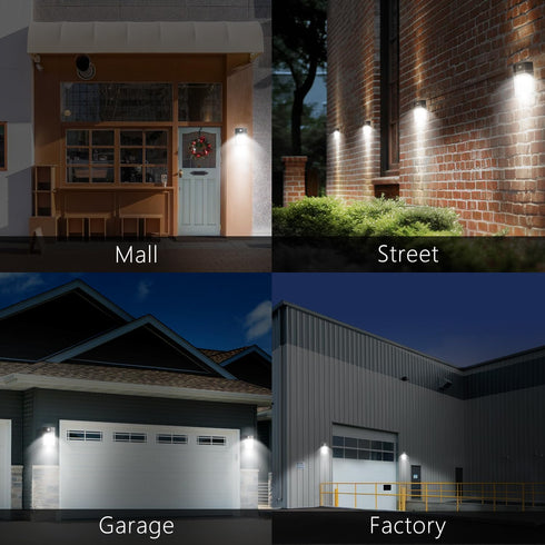 30W Pack 3600LM, 5000K 120Vac IP65 1 Pack LED Wall Light, Daylight, Led Porch Lights, Waterproof Outdoor Security
